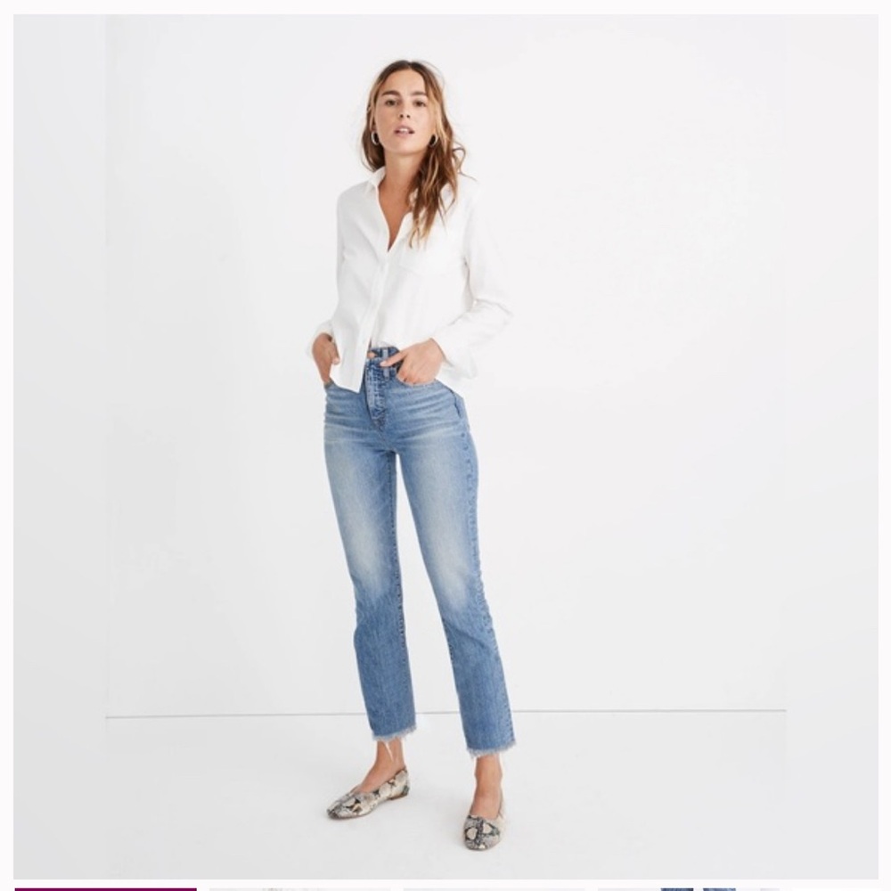 Madewell Light Blue Straight Leg Jeans